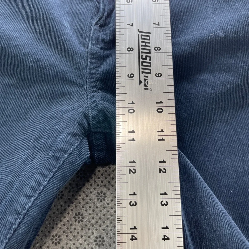 Bundle 2 Brooks Brothers Slim Fit Corduroy Pants Blue Cream Mens 38x30 Stretch